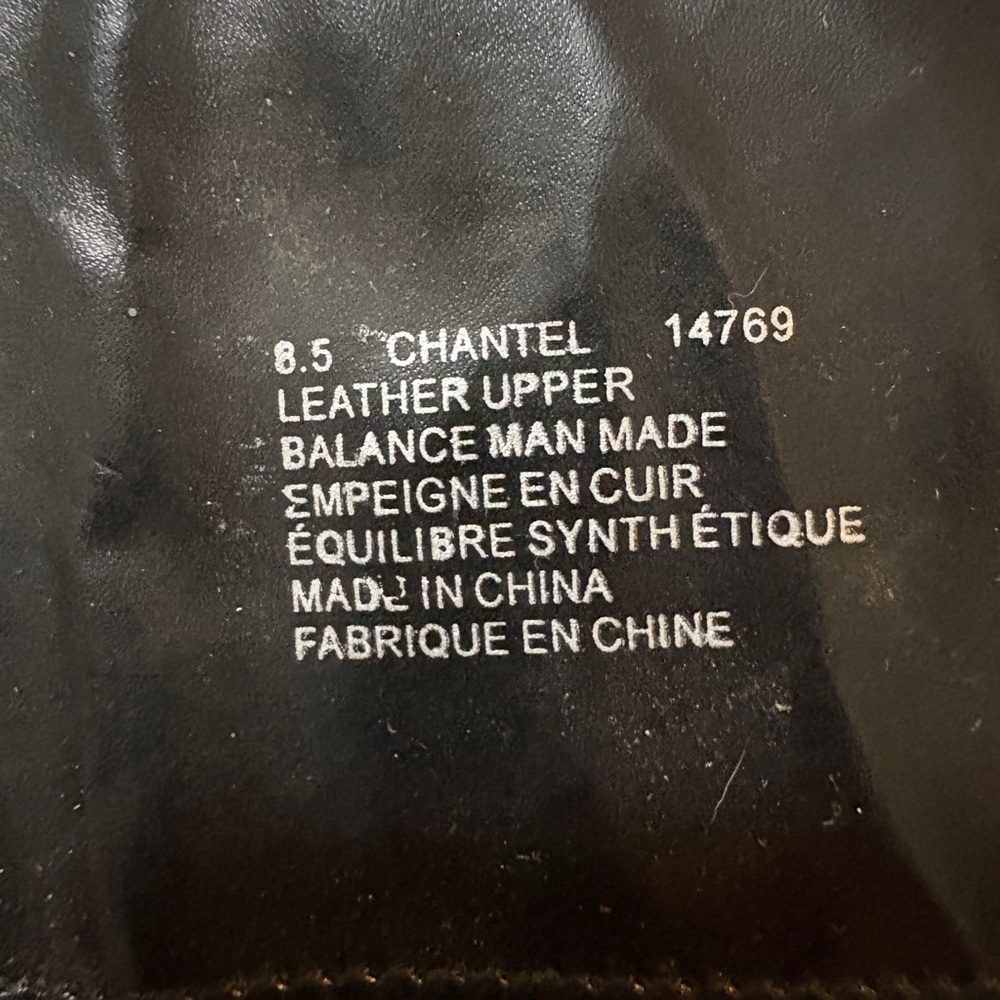 CHANTEL Black Leather knee high boots. Sz 8.5 - Picture 3 of 6